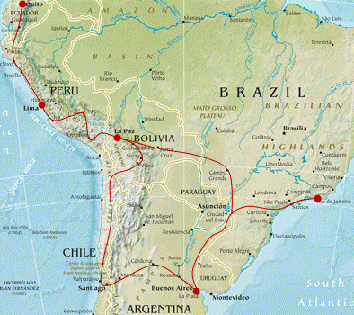 Map for Gringo Trail