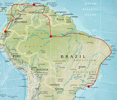 Map for Northern Trail