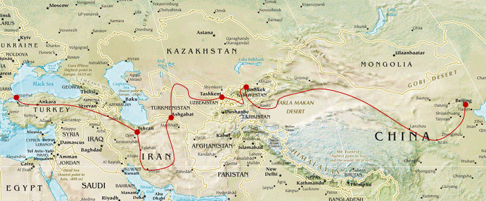 Silk Road Map